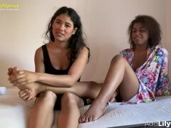 Amateur, Noir ébène, Doigter, Lesbienne, Massage, Orgasme, Chatte, Suçant