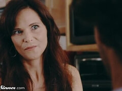 SweetSinner Mom's Cougar Girlfriend is Allowed to Fuck her Son!!