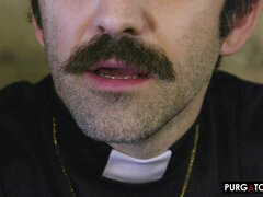 Busty Latina mom seduced by her priest during confession - cosplay hardcore