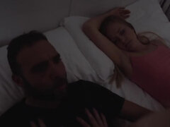 Chick doesn't ask but just comes to have sex with stepsis' hubby