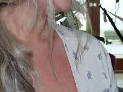 Blasen, Milf, Mutti, Natürlichen titten, Pov, Solo