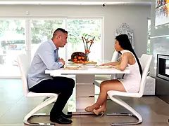 Jade Kush Lets Stepbro Feast On Her Breast And Thighs For Thanksgiving