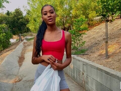 Cul, Noire, Sucer une bite, Branlette thaïlandaise, Interracial, Masturbation, Pov, Adolescente