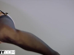 Anal, Ansiktsbehandling, Slick, Fitta, Rider, Rakad, Stockings, Tuttar