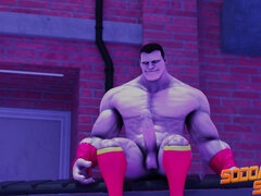 Hope's BBC gets stuffed in her own ass by a hot stud for a wild self-fuck session