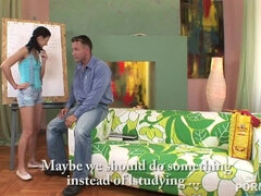 Brunette brune, Chatte, Rasée, Adolescente