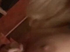 Gros seins, Blonde, Sucer une bite, Lingerie, Mère que j'aimerais baiser