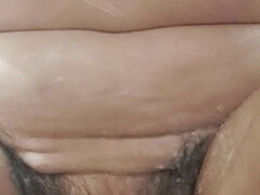 Mulher linda e grande, Peludoa, Xoxota, Ducha chuveiro