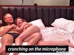 LESBIANS 1st time with a MAN! Will she SQUIRT? gf JOINS!