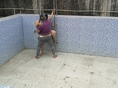 Bella grossa formosa, Pompino, Coppia, Fatto in casa, All'aperto, Piscina   biliardo