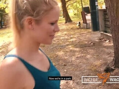 Blonde, Tir de sperme, Gorge profonde, Allemand, Hd, Pov, Public, Réalité