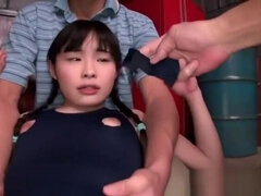 Asiatique, Collège université, Gode, Doigter, Japonaise, Gicler