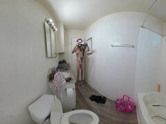 Ερασιτέχνης, Αμερικάνος, Τουαλέτα, Μεγάλη κλειτορίδα, Αυνανισμός, Ώριμη, Μόνος