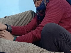 Desi Bhabhi Masturbates Devar with a Very Good Handjob