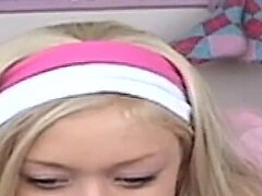 18 anos, Loiroa, Masturbação, Xoxota, Solo chão, Adolescente, Tetas, Câmera de web webcam