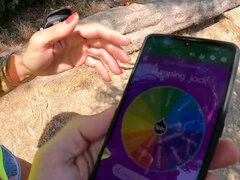 She Shows Her Boobs Behind A Stranger After Spinning The Wheel