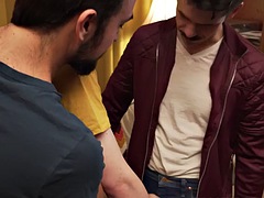 Анальный секс, Язык в попке, Геи, Волосатые, Тощие, Втроем