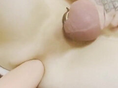 Leie, In den arsch, Dildo, Masturbation, Reif, Solo