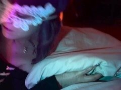 18, Avsugning, Sperma shot, Pappa, Ansiktsbehandling, Mask, Party, Suger