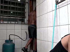 Anal, Stor pik, Store bryster, Sort, Brunette, Hårdt, Latinsk, Kone