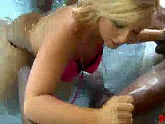 Sex industry star, blowjob, multiracial