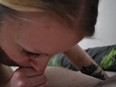 Amateur, Blonde, Tchèque, Européenne, Suçant, Adolescente