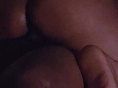 Amatör, Asiatisk, Stor stjärt, Hemmagjord, Naken, Rider