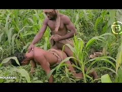 Amaka the village hoe visited Okoro in the farm for swift deep-throat job