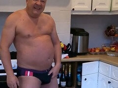 アナル, お尻, デカ尻, イギリス人, ディルド, ゲイ, 下着, おもちゃ