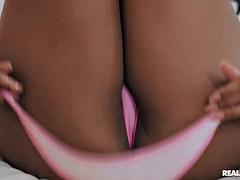 Squirter Ebony Ashley Aleigh Caught Spying Her Neighbor