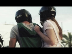 アナル, ベッドルーム, フェラチオ, カップル, 中出し, キス, 天然, 剃毛