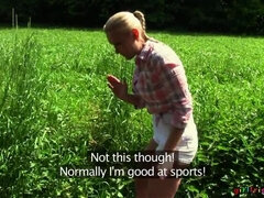 Badrum, Fingering, Flickvän, Lesbisk, Slick, Utomhus, Fitta, Våt