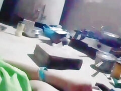 큰 엉덩이, 큰 가슴, 여자, 집에서 만든, 수음