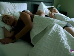 Step Daughter rests in Her Parents Bed and Fucks - Vanessa Cage