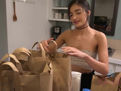 Leie, Strand, Fingern, Masturbation, Pov, Dürr, Abendanzug, Titten