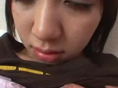 Asiatica, Culo grosso, Tette grandi, Toccando, Giapponese, Lingerie, Mutandine, Ragazza