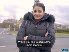 Czech Brunette Melts in Outdoor Laundry Desire