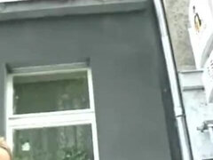 Rubia, Corridas faciales, Pies, Primera ves, Alemán, Al aire libre, Público, Realidad