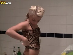 Roman, Cofi & Venera in Raunchy College Girls' Shower, Part 6 Featuring Lesbian Action, Toys & High Heels