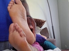 Black feet, foot worship, and delicate wrinkled soles