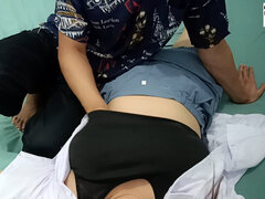 Asiático, Gorda, Universidad, Pareja, Casero, Indonesio, Tetas naturales