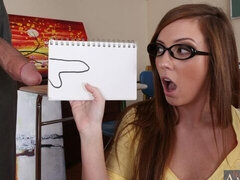 Brown hair porn with radiant Maddy O'Reilly from Naughty Bookworms