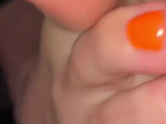 Ripped Sock Fetish Wiggling Toes POV