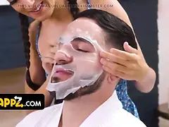 Le plan cul à quatre, Hd, Massage, Nue, Maigrichonne, Adolescente, Nénés