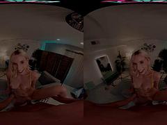 Tredimensionel, Babe, Store bryster, Blondine, Pik sutte, Pov, Realitet, Bryster