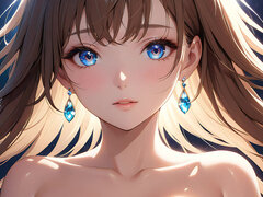 Quiet Joy: a Beautiful Young Woman in Magical Light