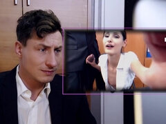 Nana, Noire, Sucer une bite, Allemand, Hard, Bureau, Chevaucher, Nénés