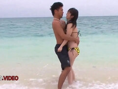 Japanese Wild Beauty Hina Maeda Seduces Cocks Beachside Passionate Fuck Fest
