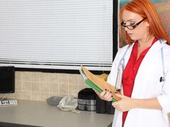 Redhead chick Dani Jensen nicely penetrated by massive penis