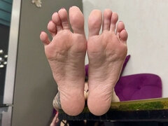 My Pretty Soft Soles, Long Toes and Wrinkled Soles, Bare Feet and Sole Scrunching